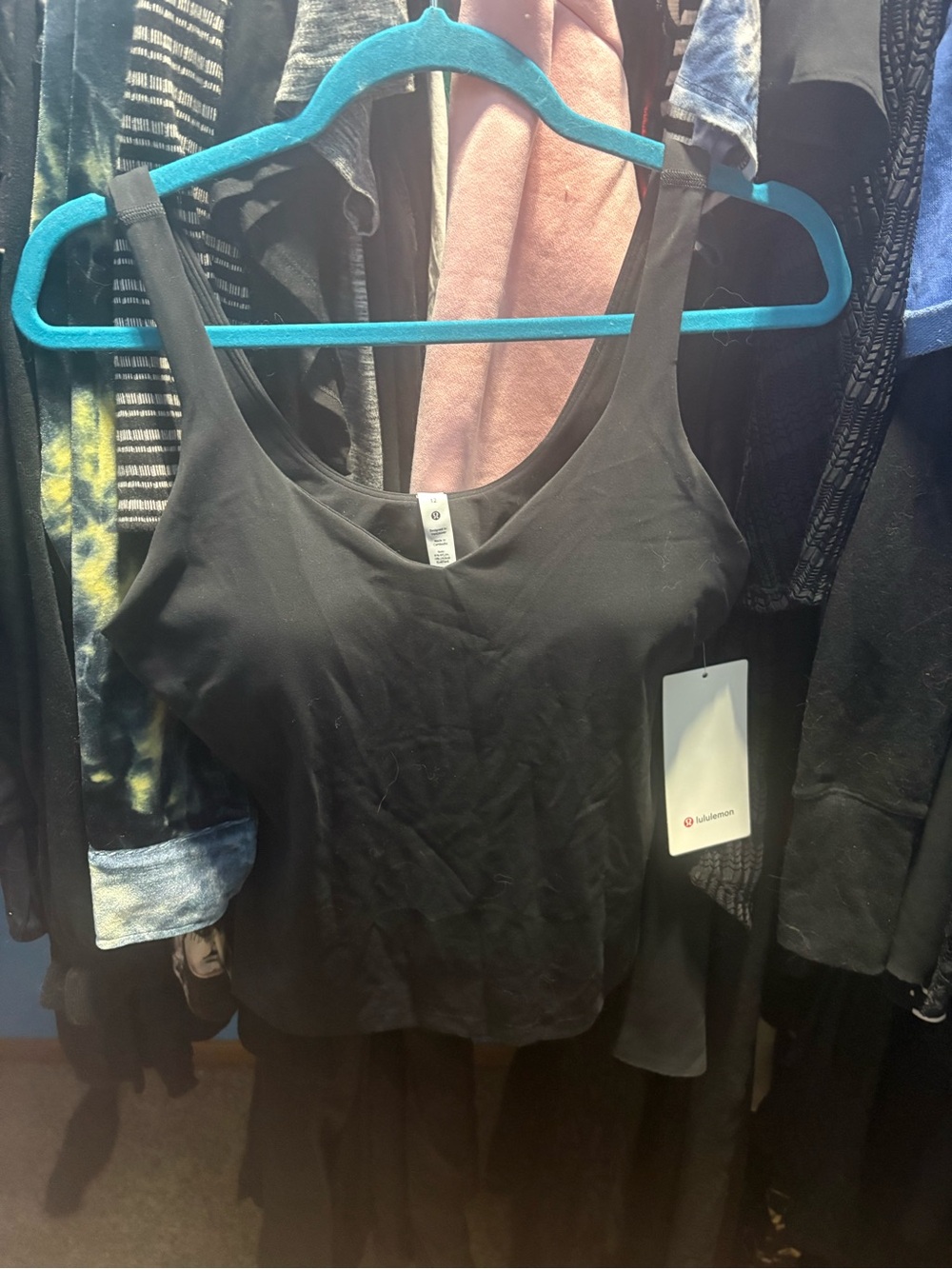 lululemon athletica Black Scoop Neck Tank